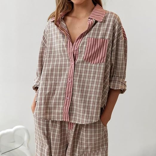 Flavie | Pantalon de pyjama simple oversize pour femmes
