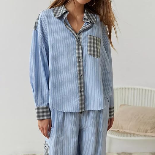 Flavie | Pantalon de pyjama simple oversize pour femmes