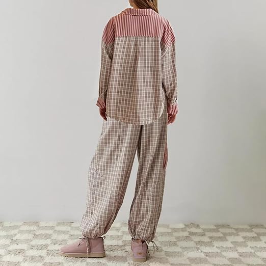 Flavie | Pantalon de pyjama simple oversize pour femmes