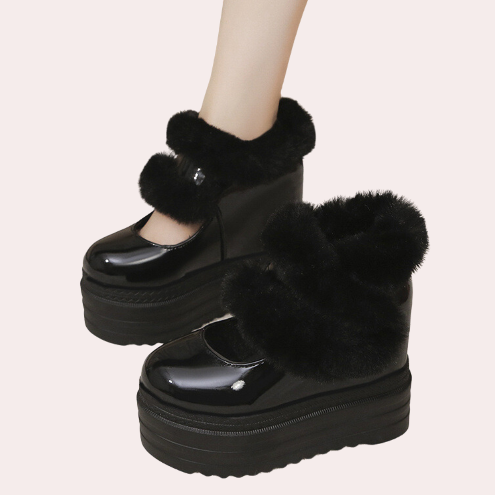 THALIA - Bottes d'Hiver à Talon Plateforme pour Femmes
