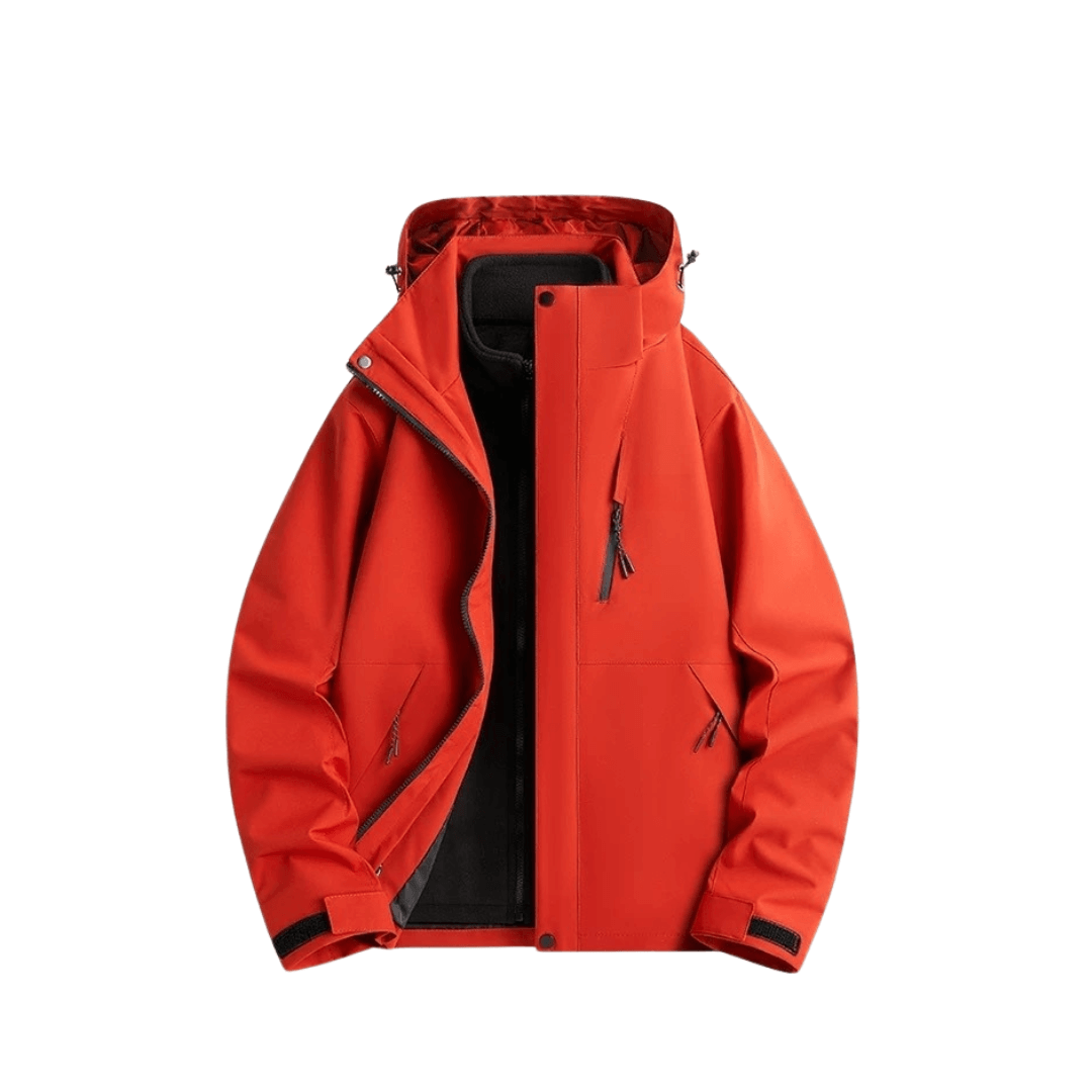 Veste De Pluie Femme 3 En 1 Imperméable Doublure Polaire Amovible