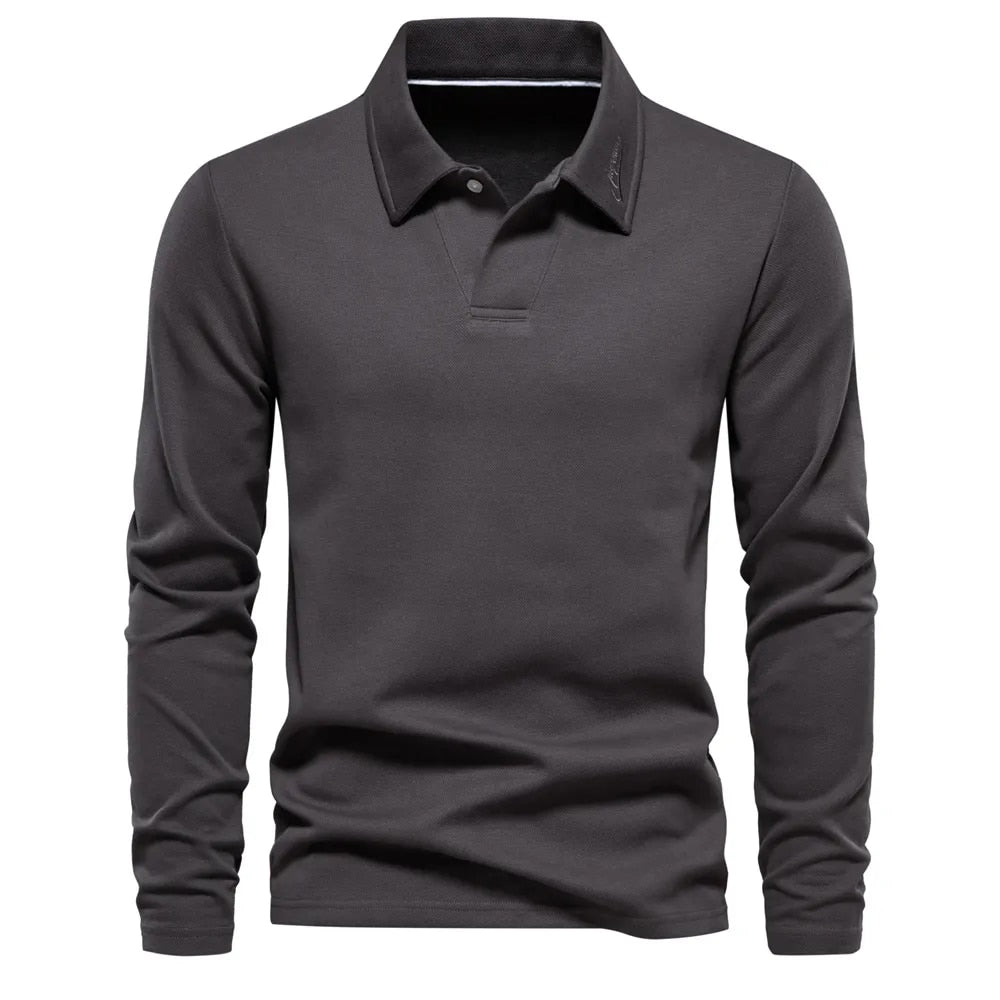 Maxime | Polo à manches longues pour hommes