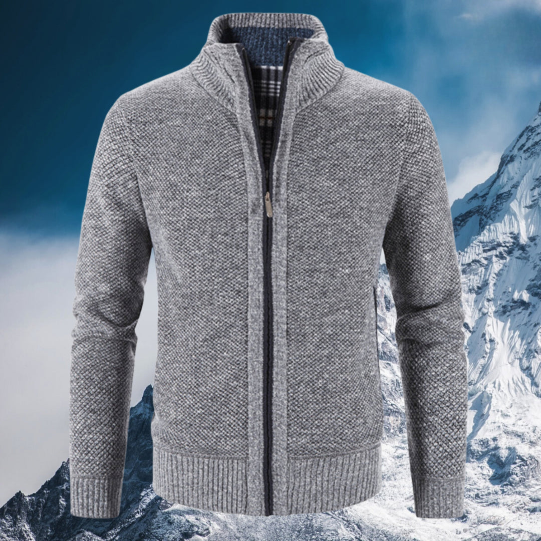Gilet d’Hiver Homme Zippé avec Doublure Chaude