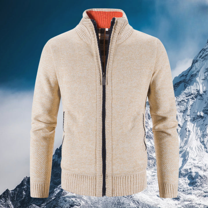 Gilet d’Hiver Homme Zippé avec Doublure Chaude