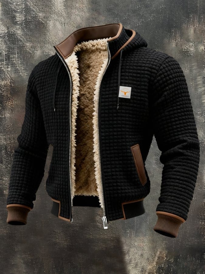 Veste Polaire Homme avec Doublure Sherpa
