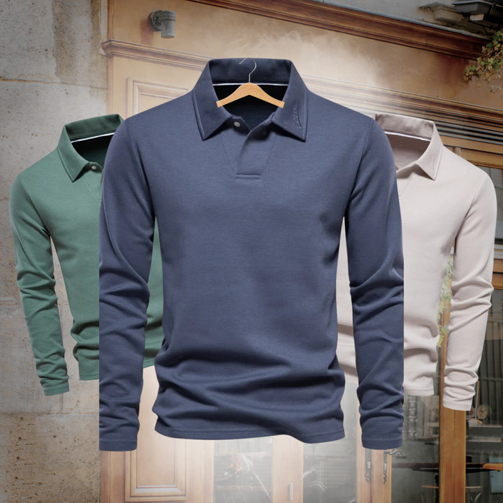 Maxime | Polo à manches longues pour hommes