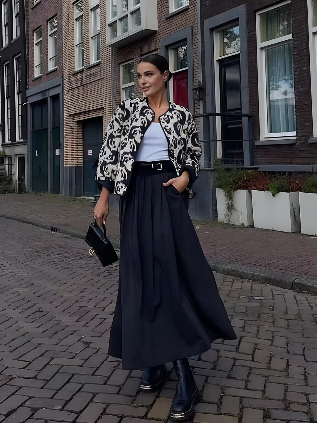 Amélie | Manteau à imprimé animalier pour femmes