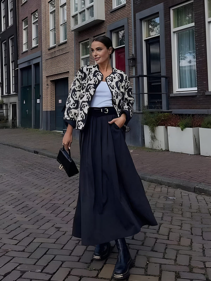 Amélie | Manteau à imprimé animalier pour femmes