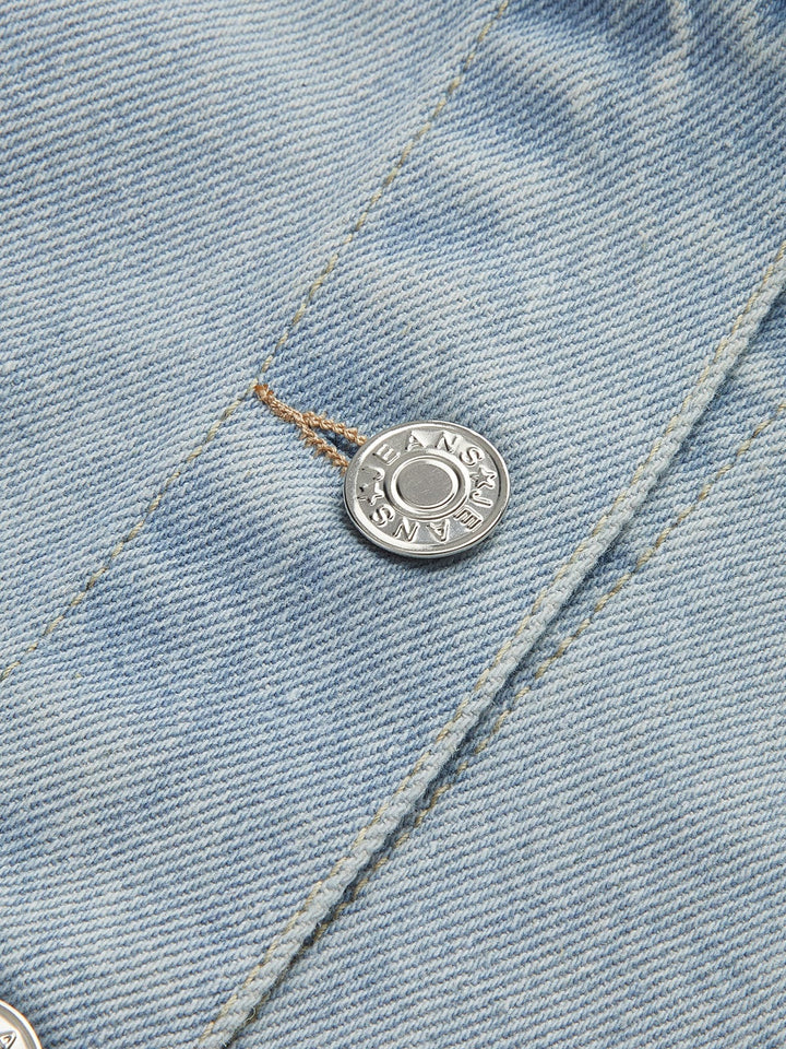 Zoraida | Veste en denim cropped pour femmes