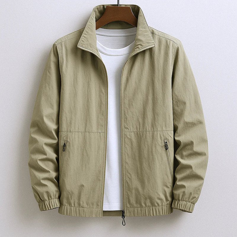 Veste Cargo Militaire Homme en Coton à Col Montant