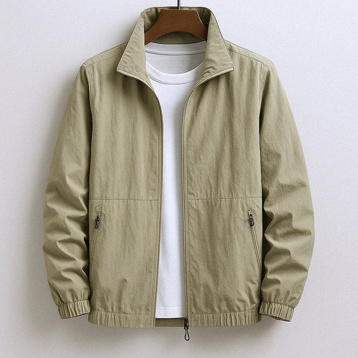 Veste Cargo Militaire Homme en Coton à Col Montant