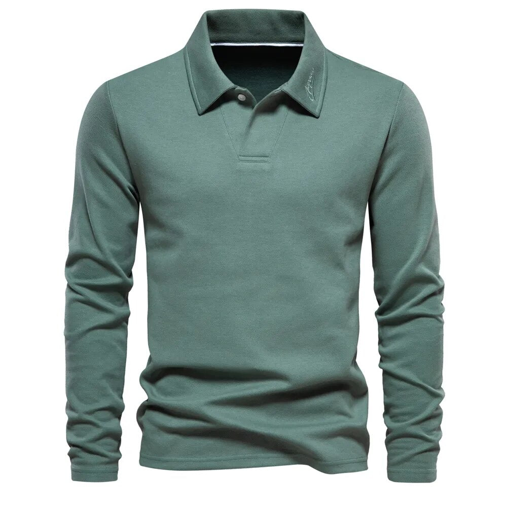 Maxime | Polo à manches longues pour hommes