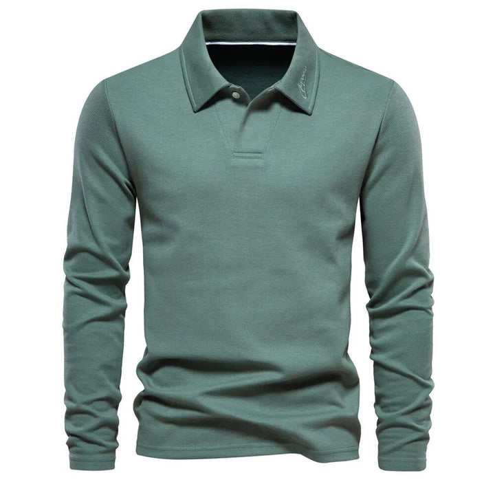 Maxime | Polo à manches longues pour hommes