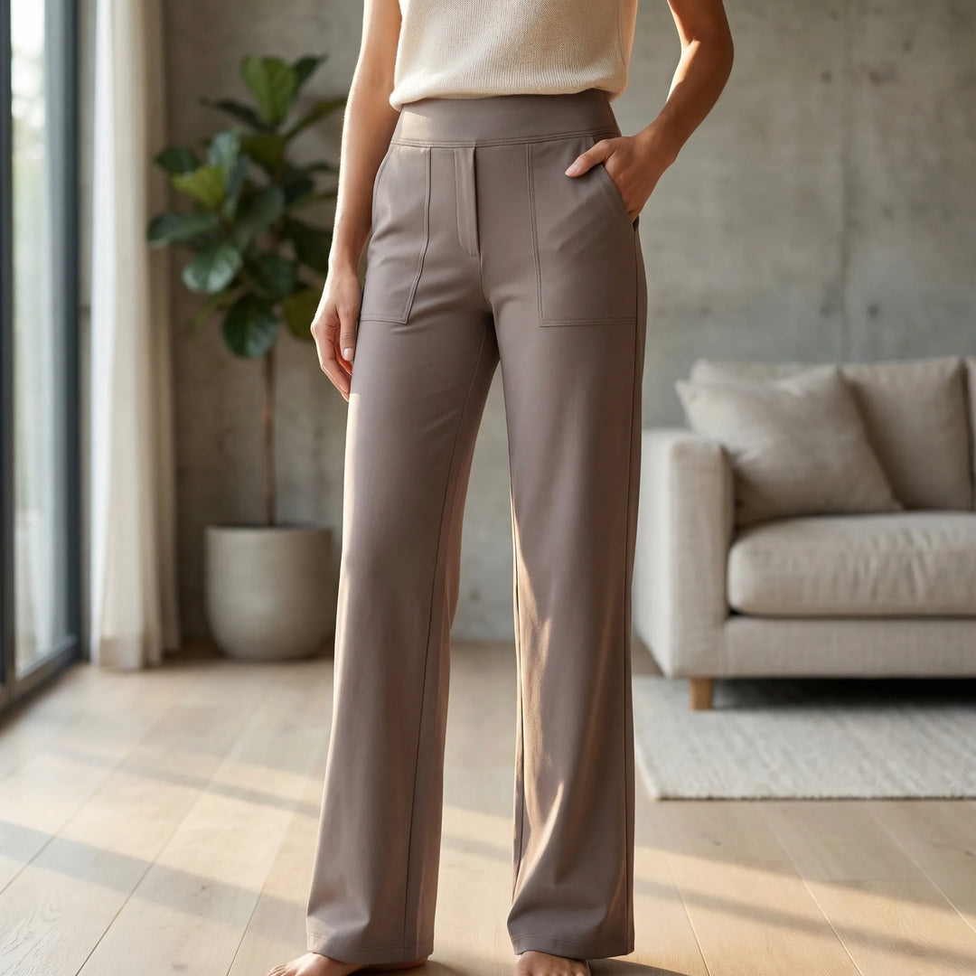 Pantalon Femme Taille Haute Extensible