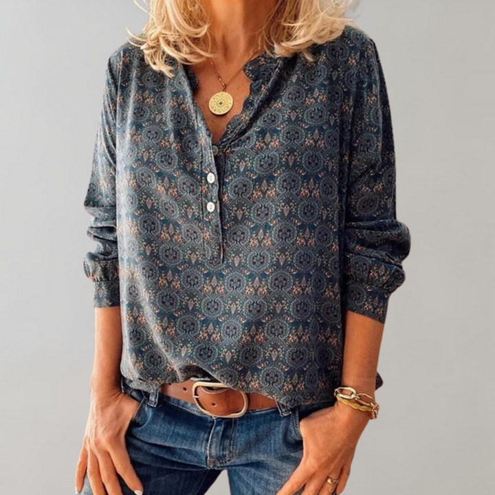 Eugénie | Blouse à imprimé boho pour femmes
