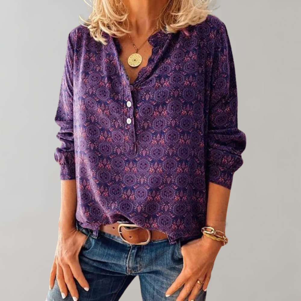 Eugénie | Blouse à imprimé boho pour femmes