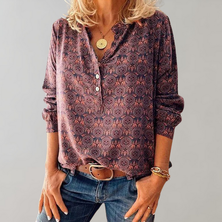 Eugénie | Blouse à imprimé boho pour femmes