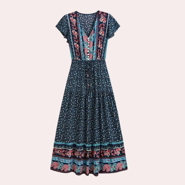 Ludmila - Robe bohème florale pour femmes