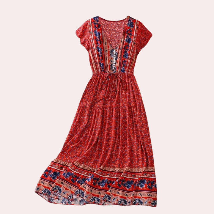 Ludmila - Robe bohème florale pour femmes