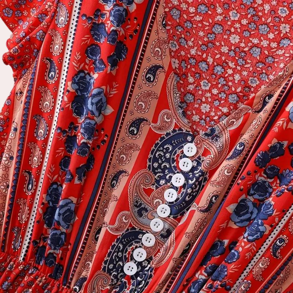Ludmila - Robe bohème florale pour femmes