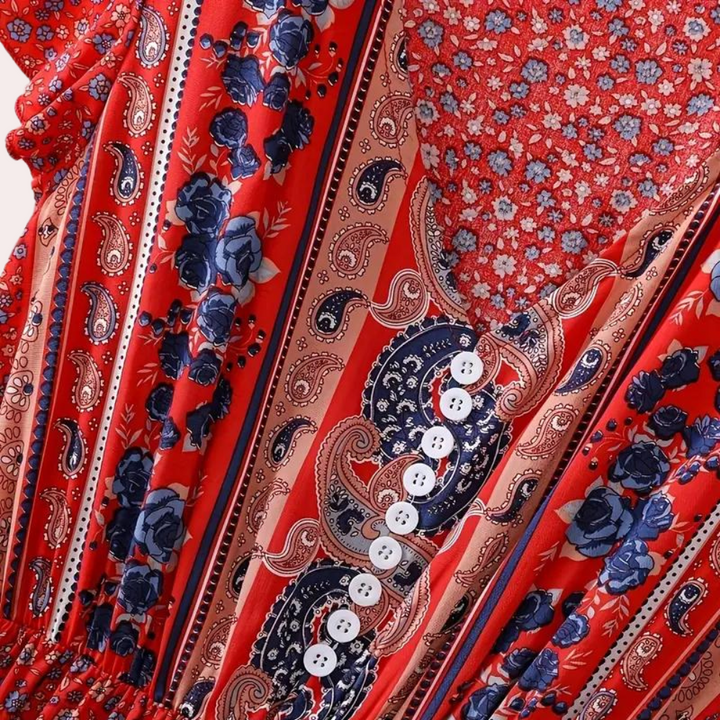 Ludmila - Robe bohème florale pour femmes