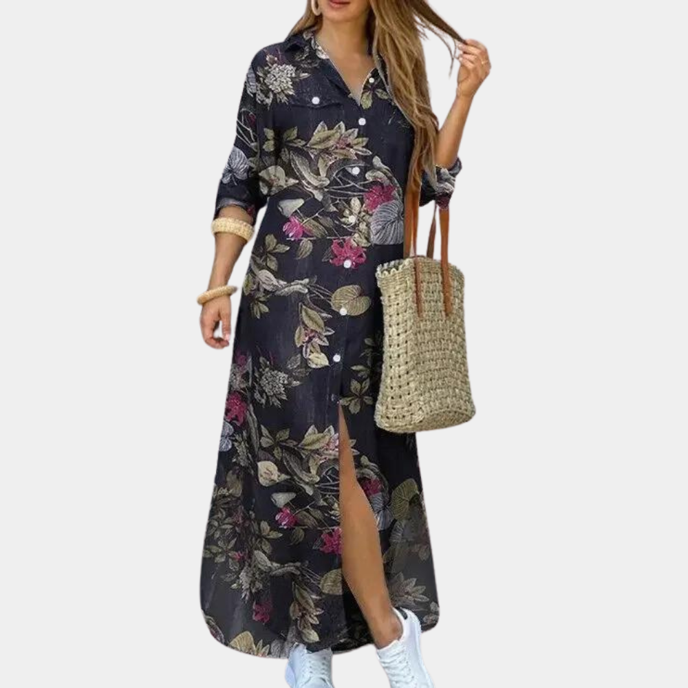 Floriana - Robe à fleurs tendance pour femmes