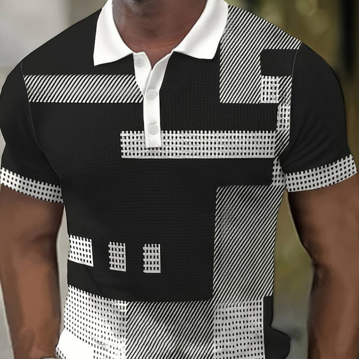 Rafael - T-shirt pour hommes avec design color block