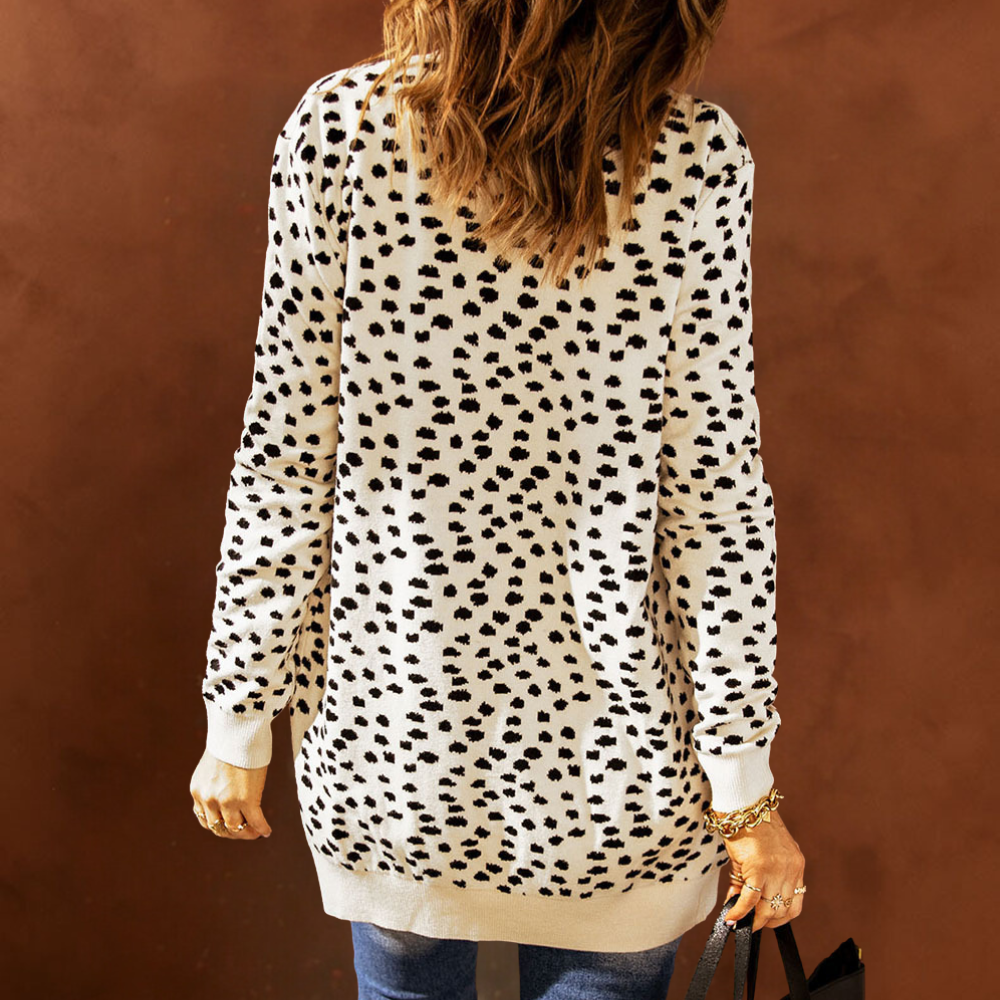 Laila - Cardigan imprimé à manches longues pour femmes