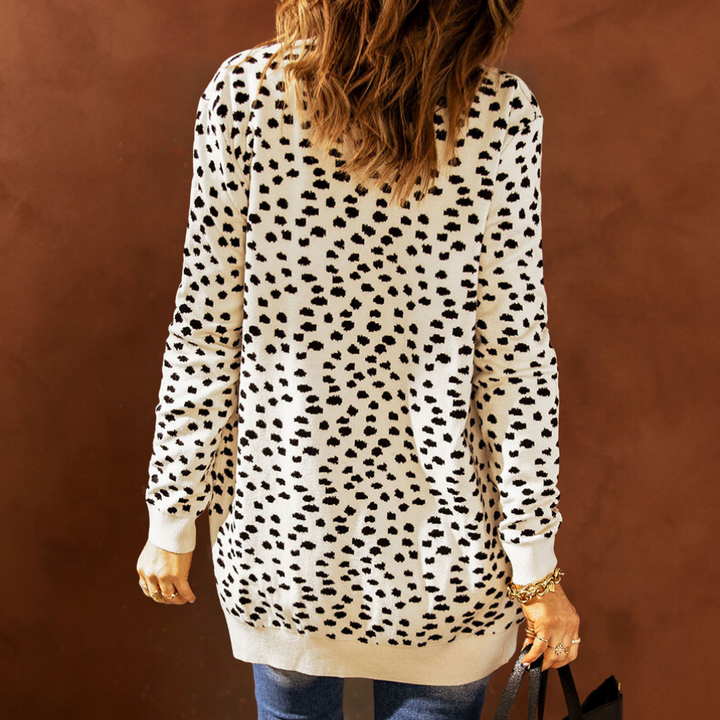 Laila - Cardigan imprimé à manches longues pour femmes
