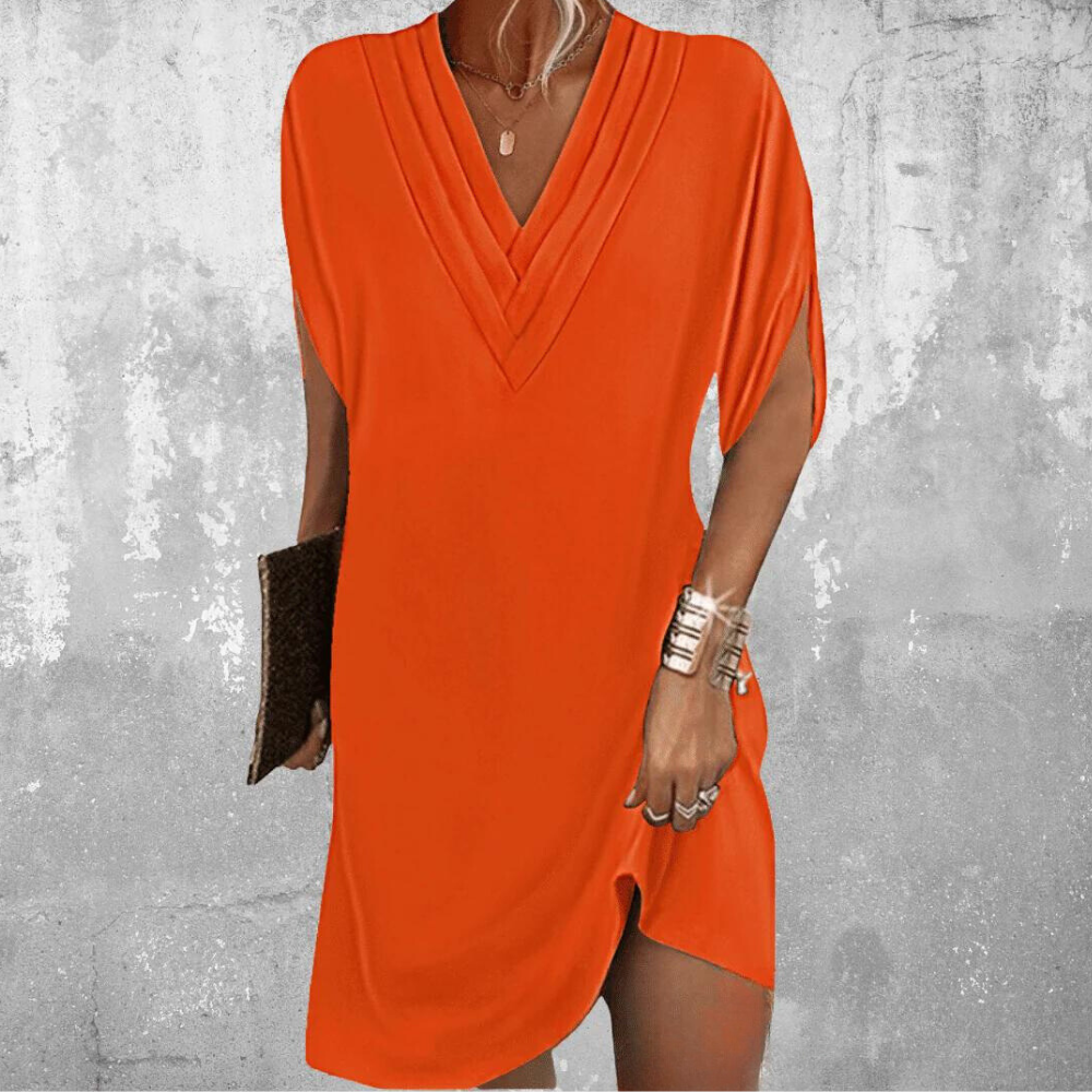 Brina - Élégante Robe Col en V pour Femmes