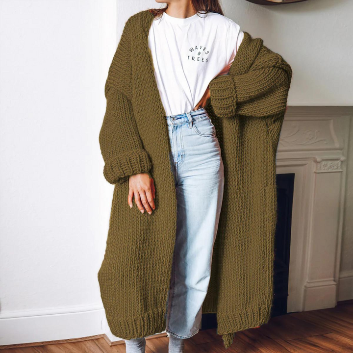 Margareta - Long cardigan en laine pour femmes