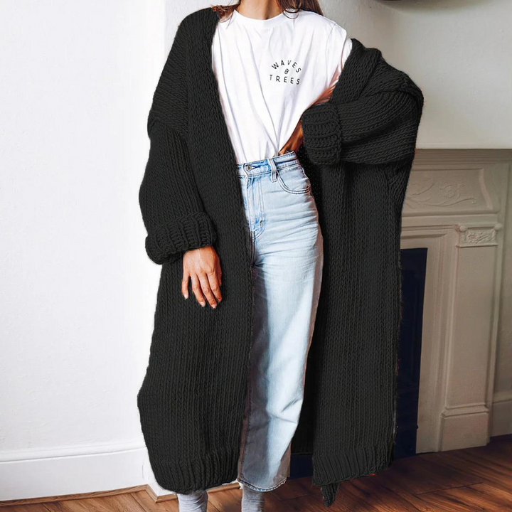 Margareta - Long cardigan en laine pour femmes
