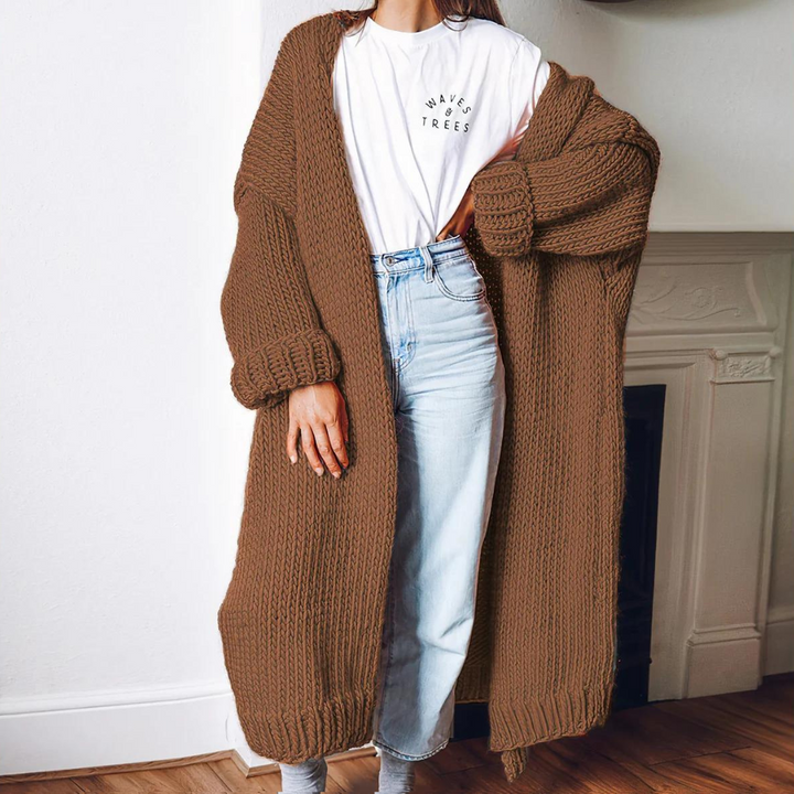 Margareta - Long cardigan en laine pour femmes