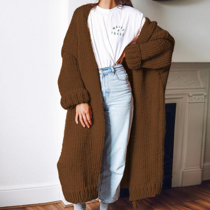 Margareta - Long cardigan en laine pour femmes