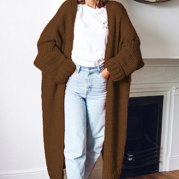 Margareta - Long cardigan en laine pour femmes