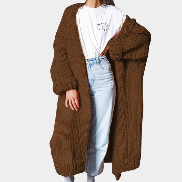 Margareta - Long cardigan en laine pour femmes