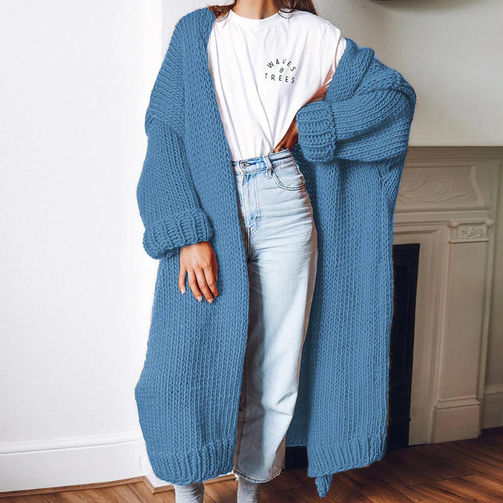 Margareta - Long cardigan en laine pour femmes