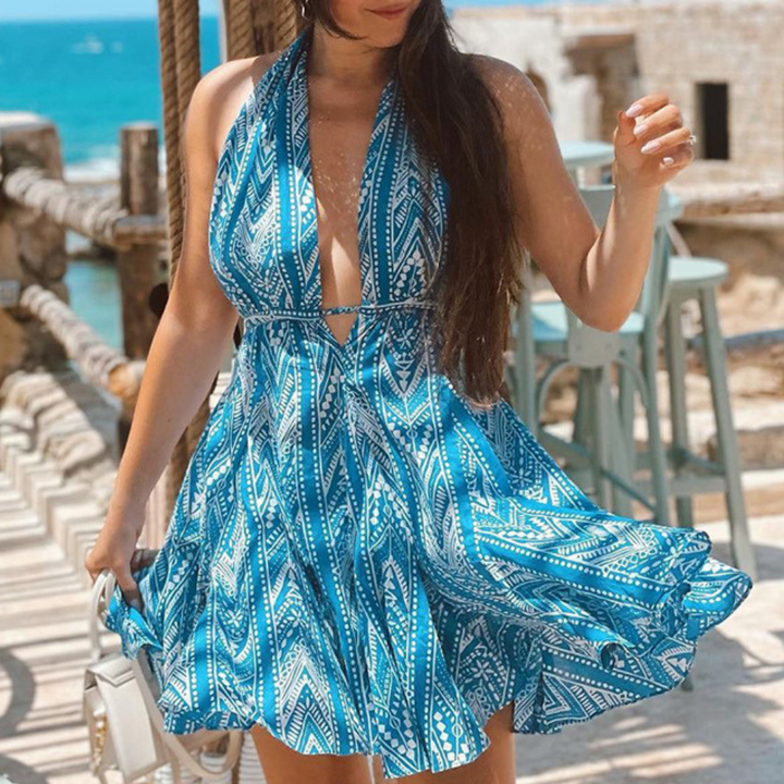 Chiquita - Robe d'été à motifs géométriques pour femmes