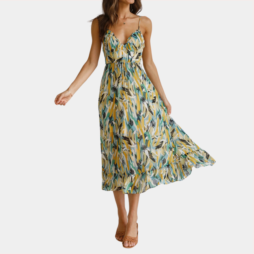 Trella - Robe midi d'été pour femmes