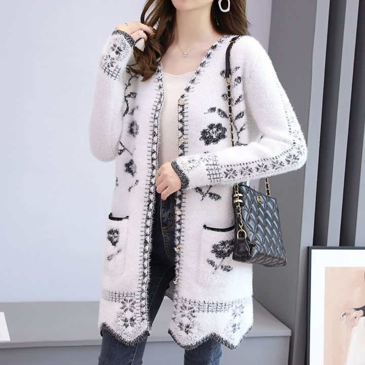 Lunaria - Gilet fleuri pour femme