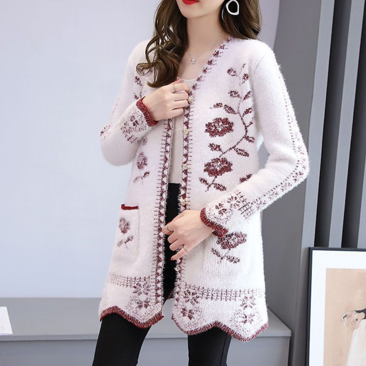 Lunaria - Gilet fleuri pour femme