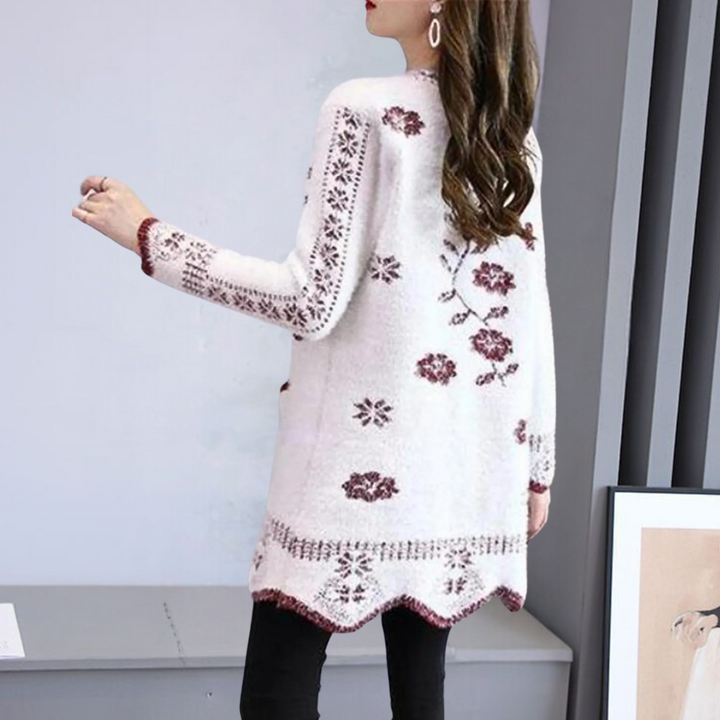 Lunaria - Gilet fleuri pour femme