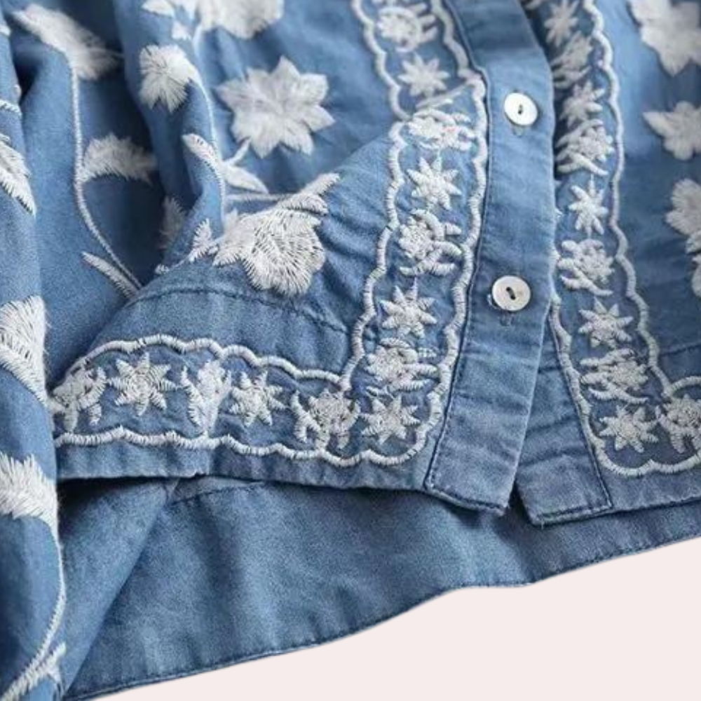 Breanne - Cardigan brodé élégant à col en V pour femmes