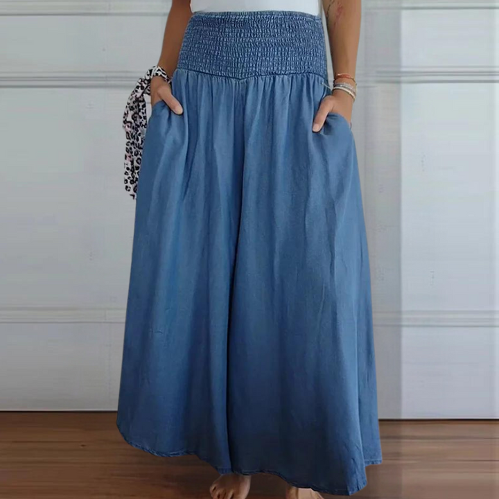 Perla - Pantalon Femme Trendy à Taille Haute