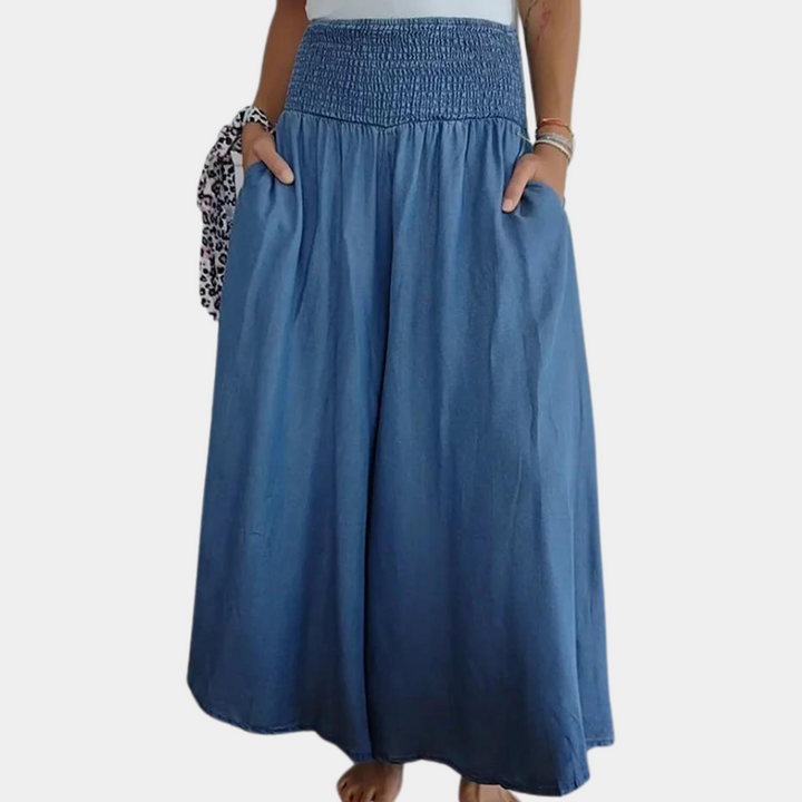 Perla - Pantalon Femme Trendy à Taille Haute