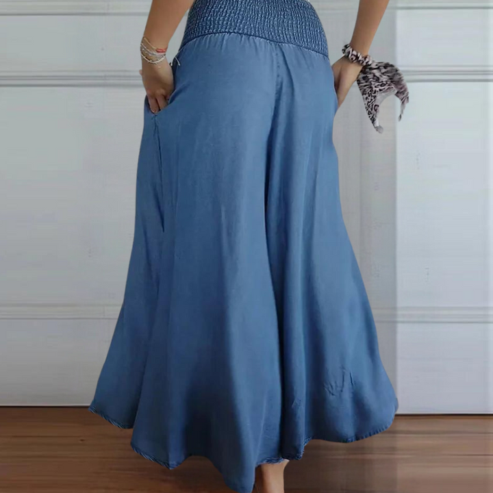 Perla - Pantalon Femme Trendy à Taille Haute