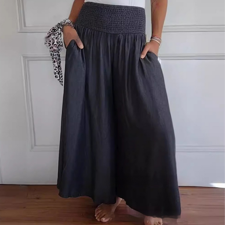 Perla - Pantalon Femme Trendy à Taille Haute