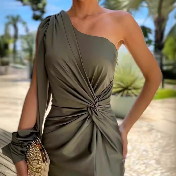 Kaylee - Robe Longue Sophistiquée à Une Épaule