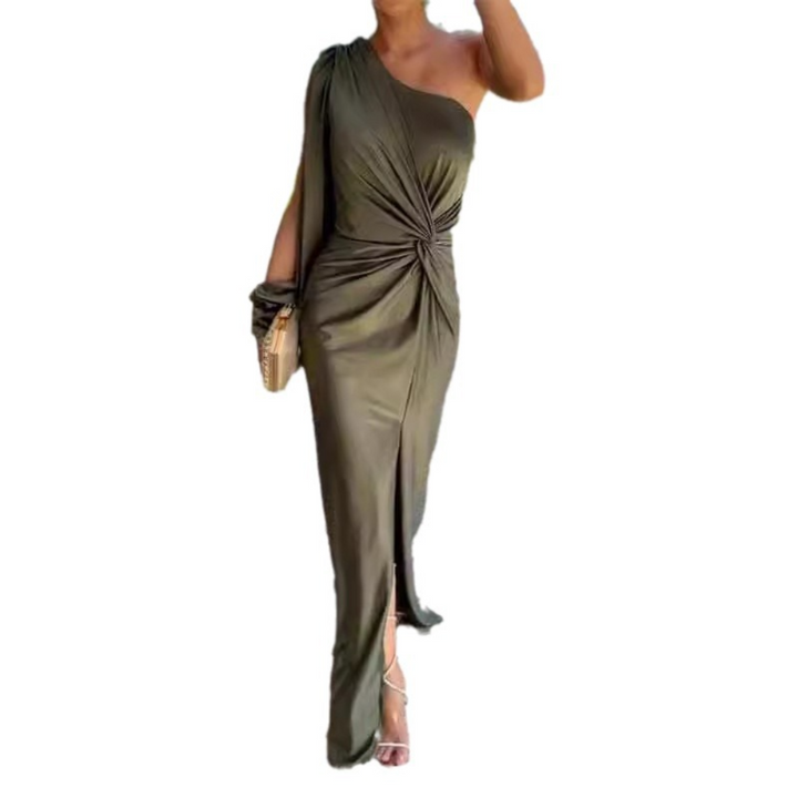 Kaylee - Robe Longue Sophistiquée à Une Épaule