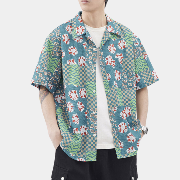 Victor - Chemise Hawaïenne Élégante pour Homme
